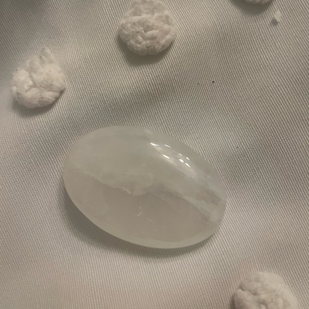 White Polished Clear Quartz